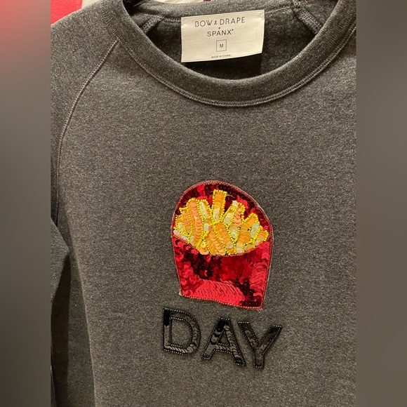 * NWOT Authentic Bow & Drape Sweatshirt - Picture 2 of 6